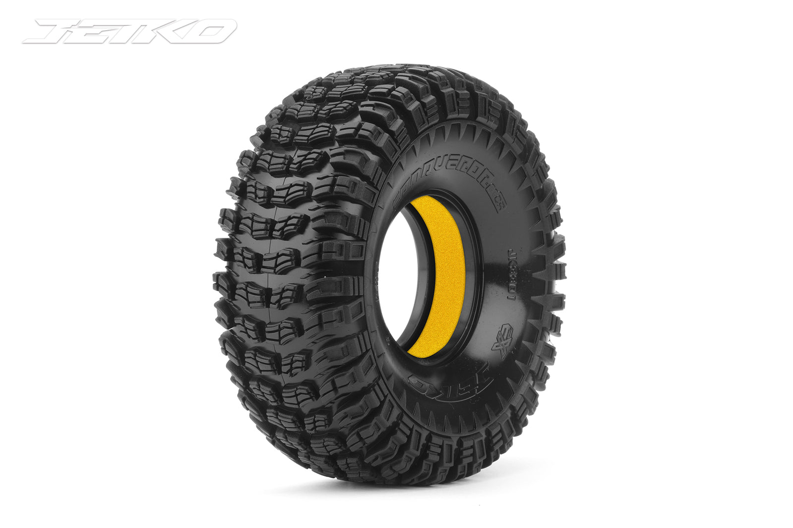 JKO3301US6214YL Jetko 1/10 CR2.2 Conqueror Tyres (Ultra Soft/Insert (Yellow)) [3301US6214YL] Jetko