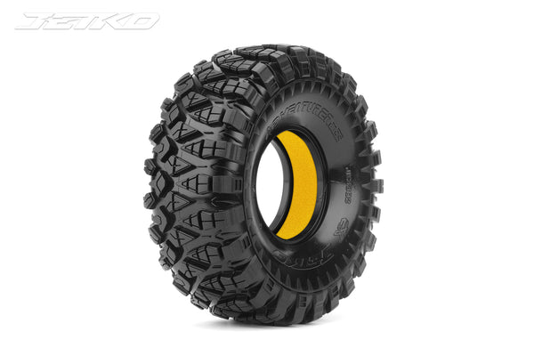 JKO3302US6214YL Jetko 1/10 CR2.2 Adventurer Tyres (Ultra Soft/Insert (Yellow)) [3302US6214YL]