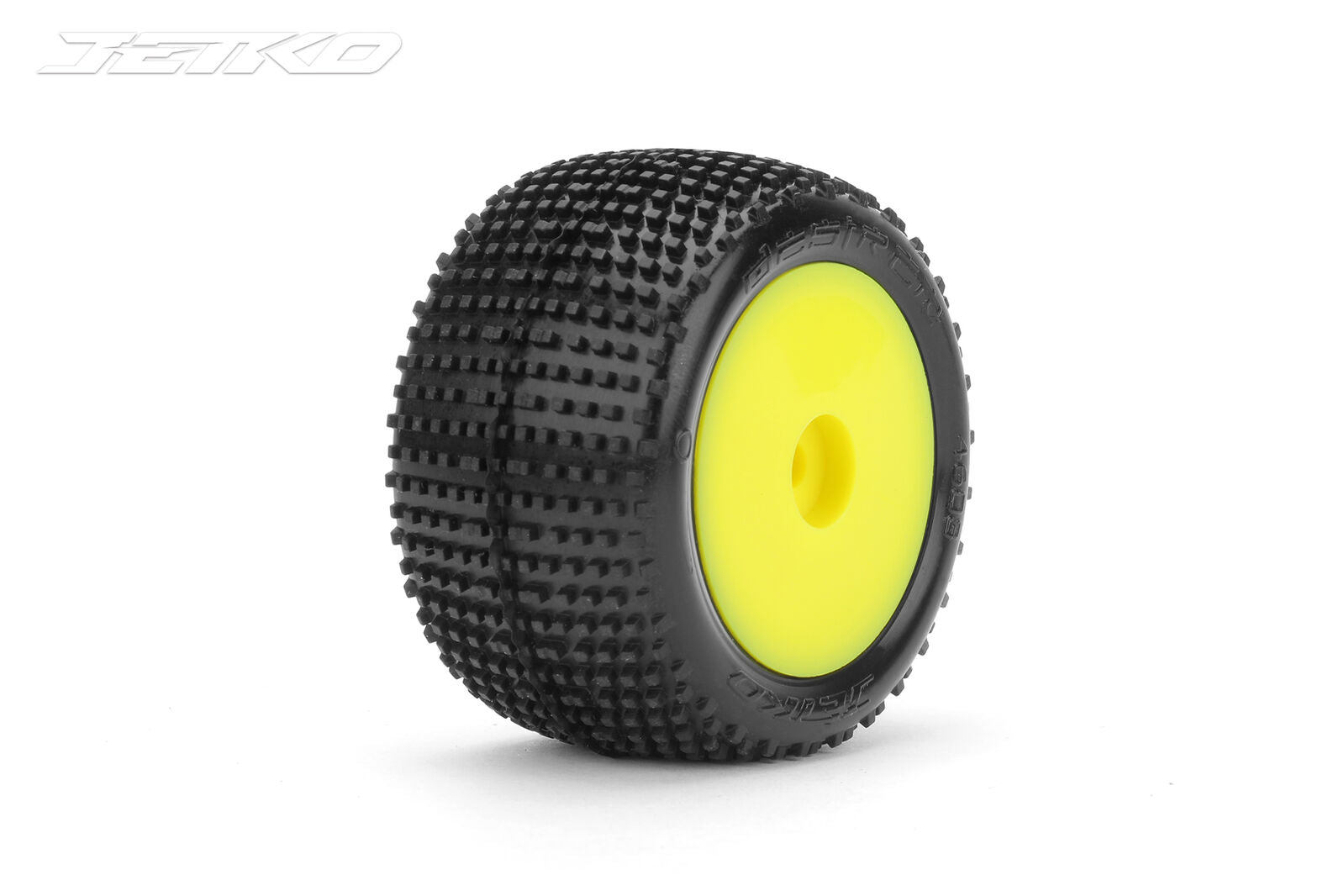 Jetko 1/18 Truck Front/Rear  Mini-T- Desirer/Dish/Yellow Rim/Medium Soft /Glued