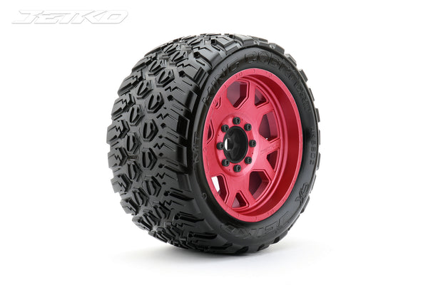 JKO5802CRMSGBB2 Jetko 1/5 XMT EX-KING COBRA Tyres (Claw Rim/Metal Red/Medium Soft/Belted/24mm) [5802CRMSGBB2]