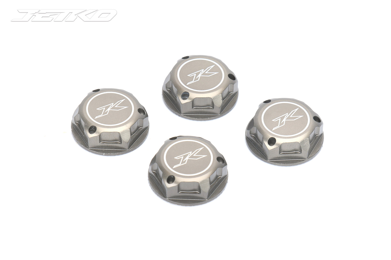 JKO6301HA Jetko 17mm Aluminum Covered Serrated Wheel Nut (Hard anodizing) (4pcs) [6301HA] Jetko