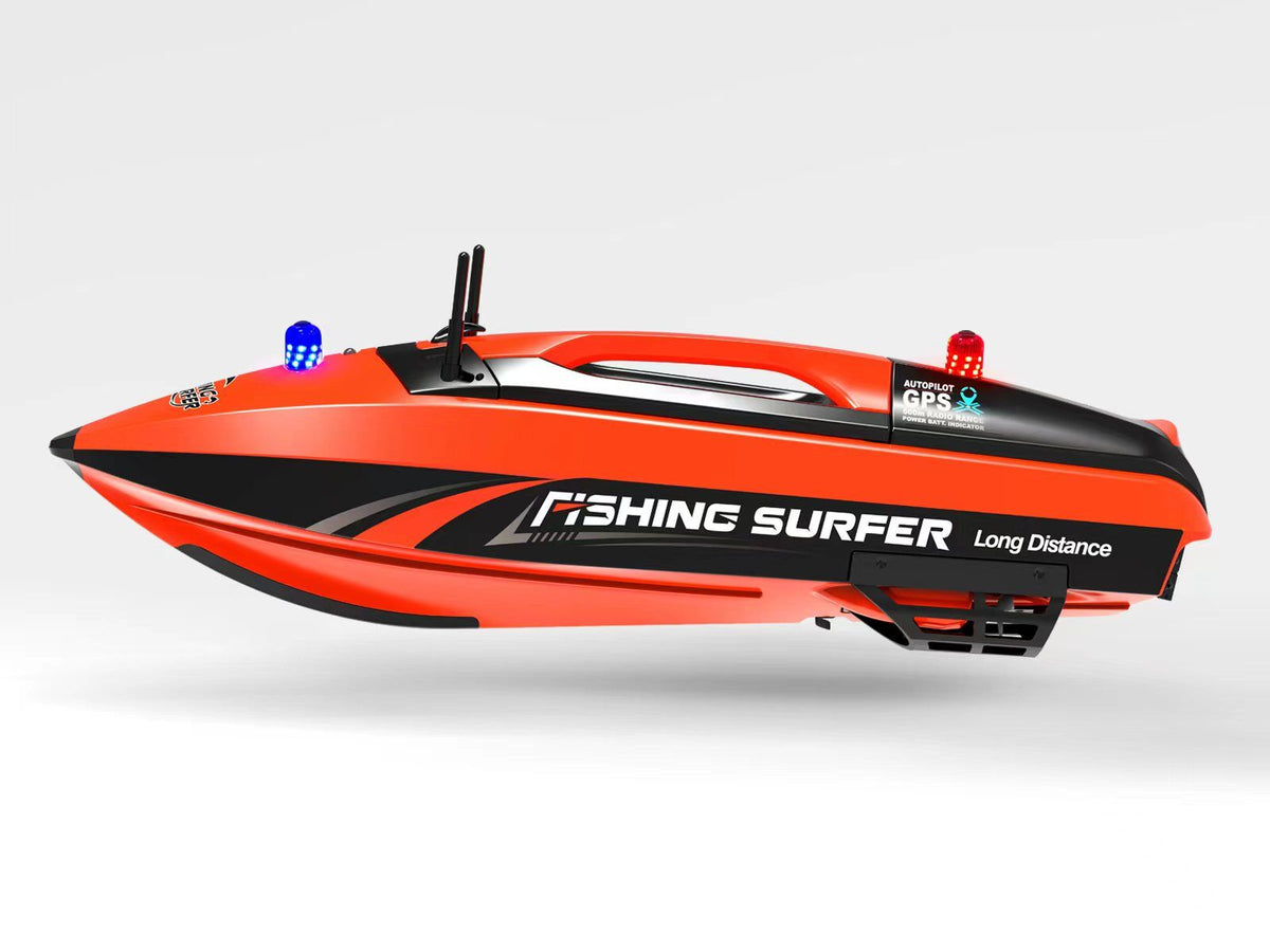 Joysway Fishing Surfer V2 Surfcasting Bait Boat GPS 850mm RTR w/ TF520 Fish Finder - Red JW-3251RF