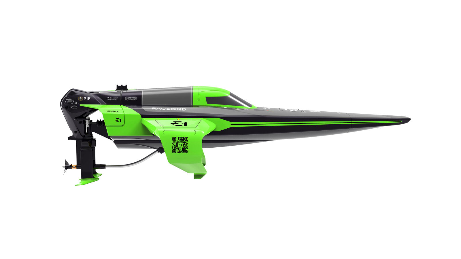 Joysway E1 RaceBird 1:14 Hydrofoil 545mm Brushed 25km/h RTR Speedboat - Green