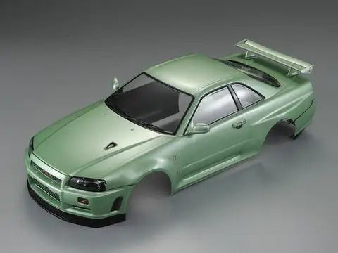 KILLERBODY NISSAN SKYLINE R34 195MM FINISHED BODY-GREEN Killer Bodies