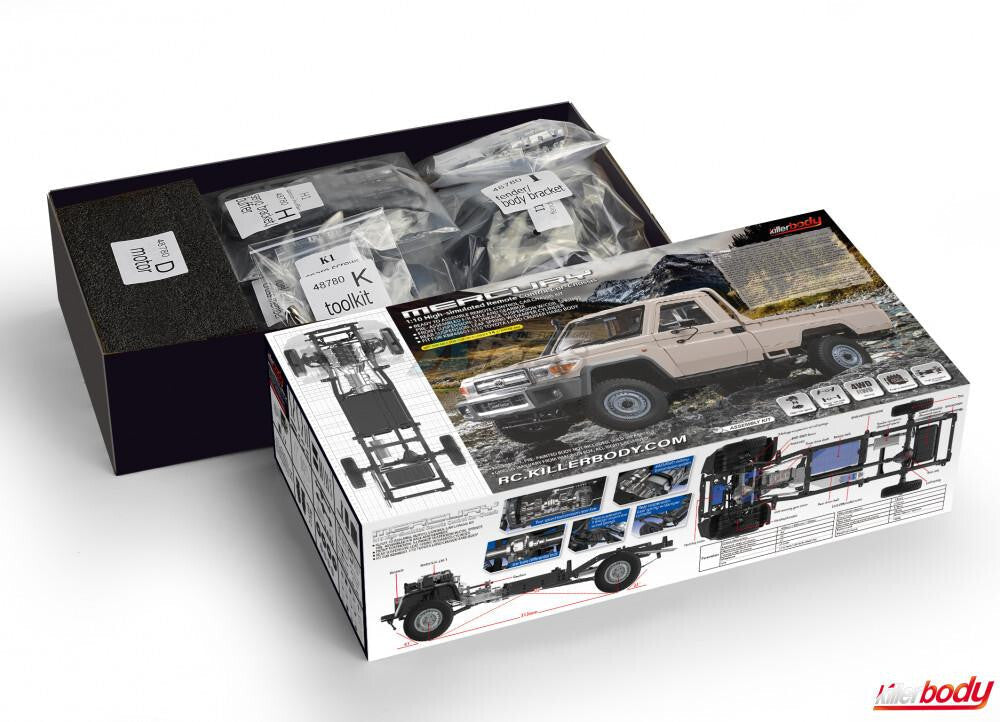 KB48780 MERCURY Chassis Kit Fit for #KB/48601 1/10 Toyota Land Cruiser 70 Hard Body KILLER BODIES