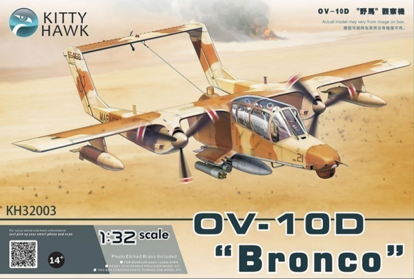 Kitty Hawk 1/32 OV-10D Bronco Plastic Model Kit