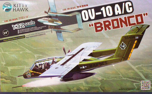 Kitty Hawk 1/32 OV-10A/C Bronco Plastic Model Kit