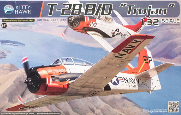 Kitty Hawk 1/32 T-28B/D Trojan Plastic Model Kit