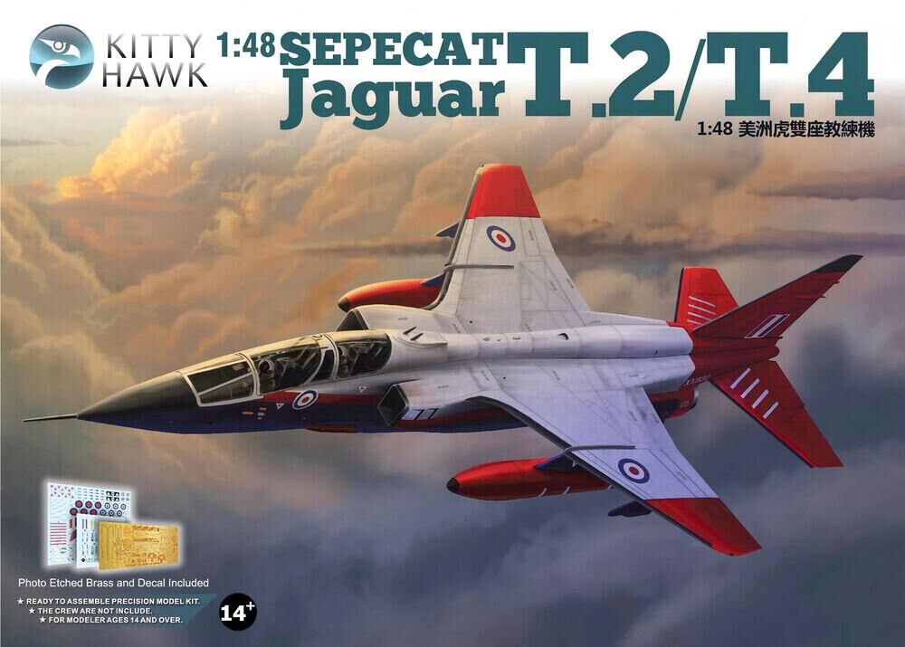 Kitty Hawk 1/48 Sepecat Jaguar T.2/T.4 Plastic Model Kit