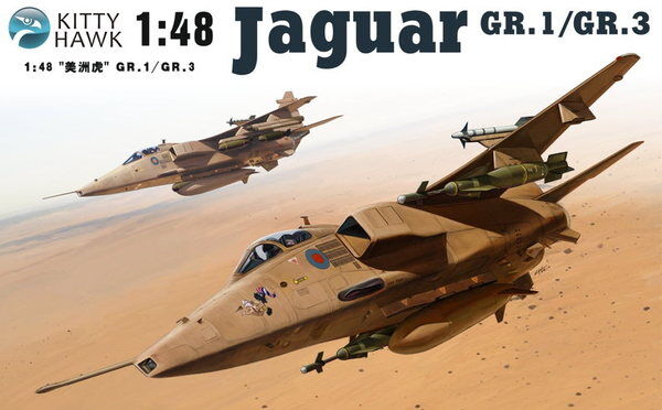 Kitty Hawk 1/48 Sepecat Jaguar GR.1/GR.3 Plastic Model Kit