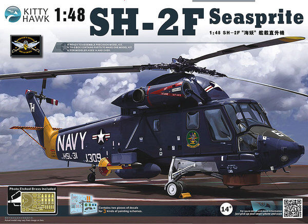 Kitty Hawk 1/48 SH-2F Seasprite Plastic Model Kit