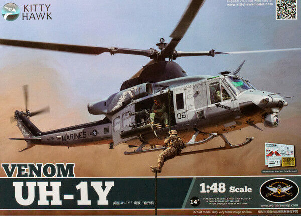 Kitty Hawk 1/48 UH-1Y "Venom" Plastic Model Kit