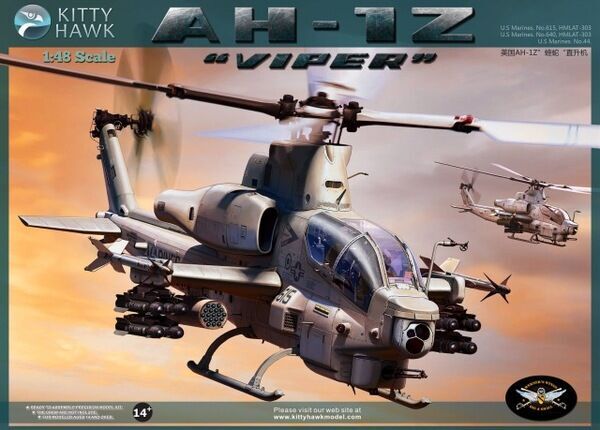 Kitty Hawk 1/48 AH-1Z "Viper" Plastic Model Kit