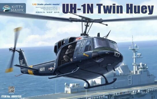 Kitty Hawk 1/48 UH-1N "Twin Huey" Plastic Model Kit