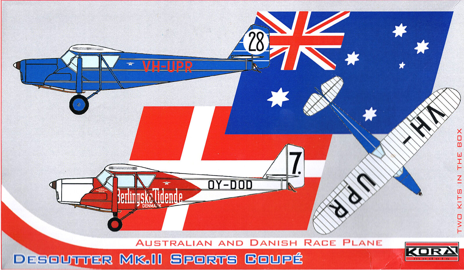 Kora Models 1/72 Desoutter Mk.II Sports Coupe Plastic Model Kit*Aust Decals*