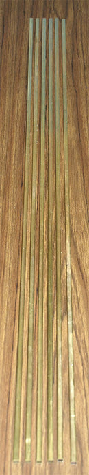 K&S 155F SQUARE BRASS (36IN LENGTHS) 1/4IN (1 PIECE PER BAG X 6 BAGS) K&S METALS