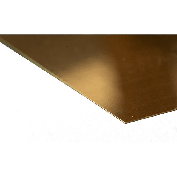 K&S 16402 BRASS SHEETS (6IN X 12IN) .010 (1 SHEET PER PACKAGE)