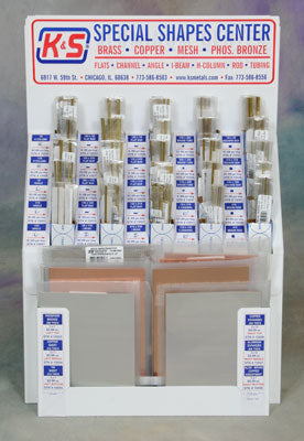 K&S 5500 SMALL STRUCTURAL SHAPES ASSORTMENT WITH DISPLAY K&S METALS