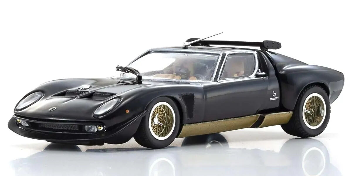 Kyosho Original 1/43 Lamborghini Miura SVR (Black/Gold) Diecast Model Car