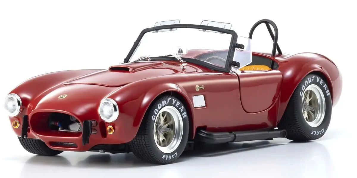 Kyosho Original 1/18 Shelby Cobra 427 S/C "FAM" (Red) Diecast Model Car
