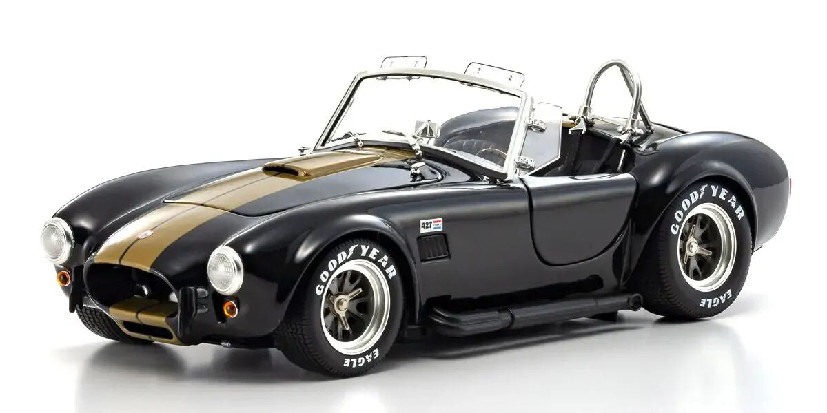 Kyosho Original 1/18 Shelby Cobra 428S/C (Black/Gold) Diecast Model Car