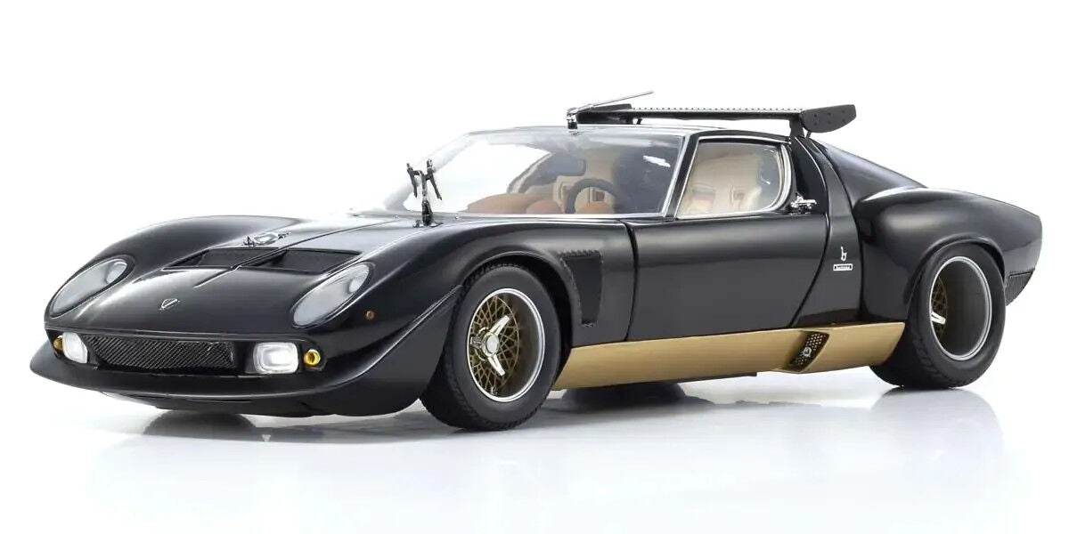 Kyosho 1/18 Lamborghini Miura SVR (Black) Diecast Model Car