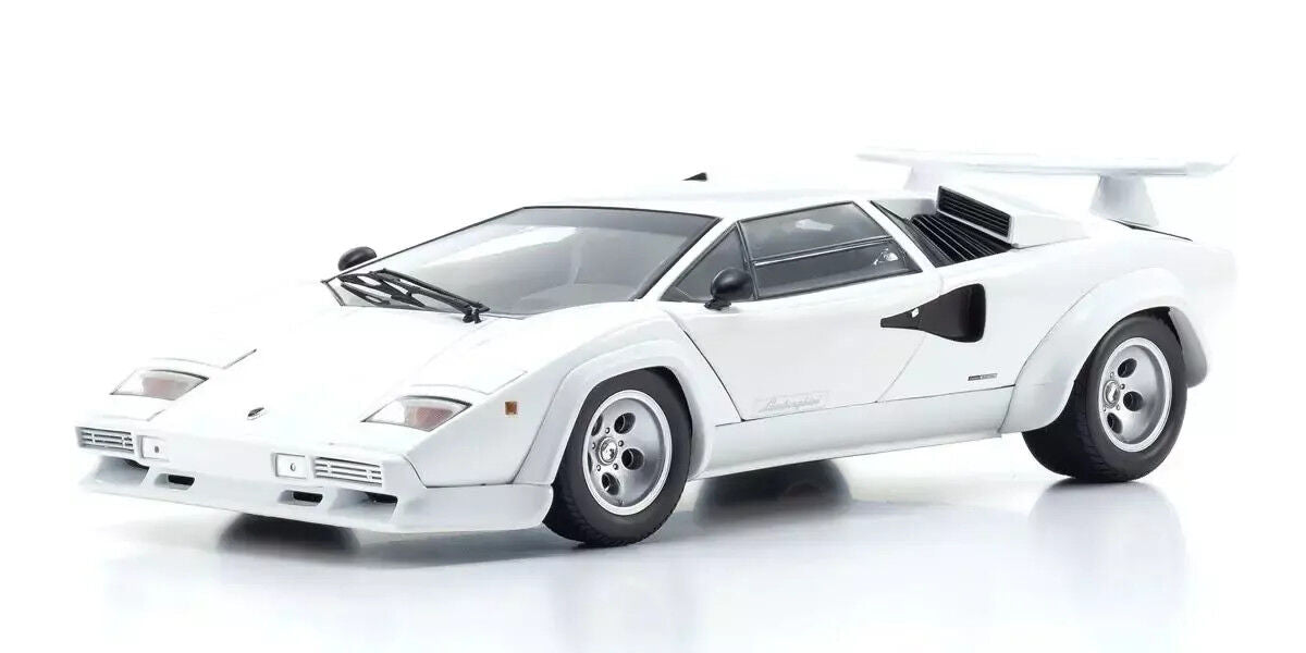 Kyosho 1/18 Lamborghini Countach LP 400 S White (Int. Black) Diecast Model Car