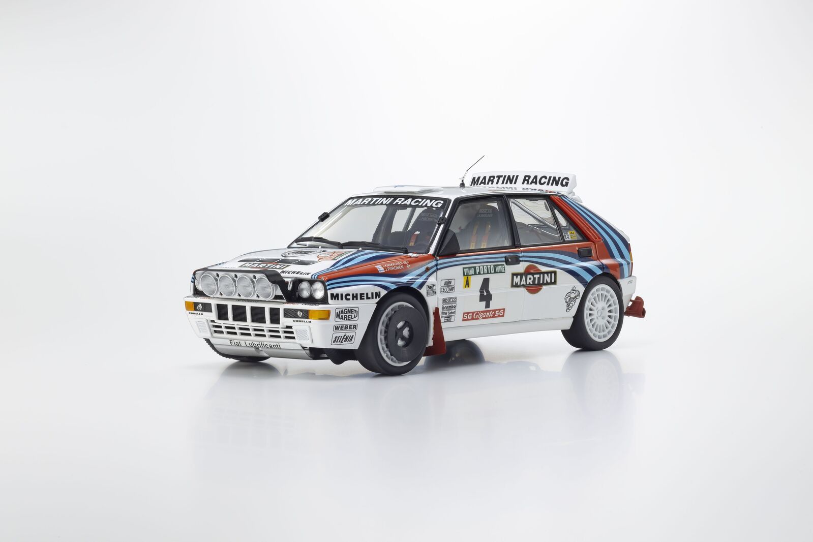 Kyosho 1/18 Lancia Delta Integrale Evo 1992 Portugal Nr.4 J. Kankkunen/J. Piironen Diecast Model Car