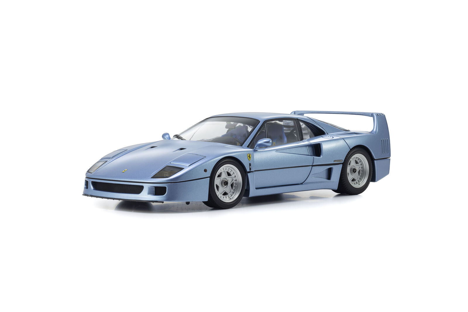 Kyosho 1/18 Ferrari F40 Light Blue Metallic Diecast Model Car