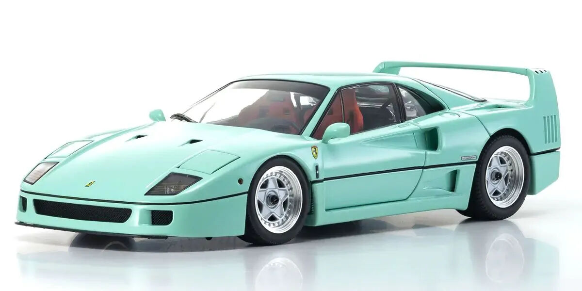 Kyosho Original 1/18 Ferrari F40 (Mint Green) Diecast Model Car