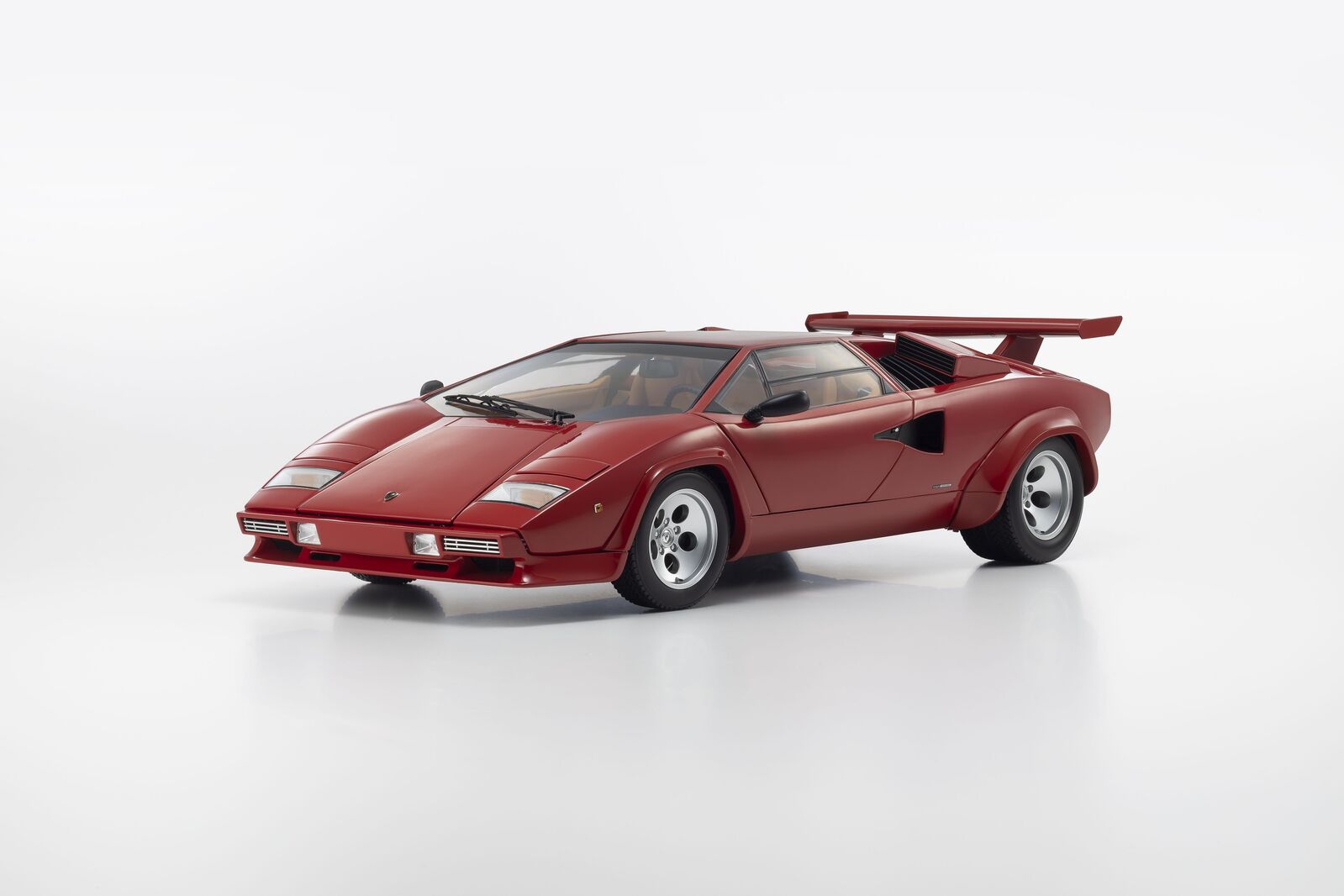 Kyosho 1/12 Lamborghini Countach LP 500 S - Red/Tan Interior Diecast Model Car