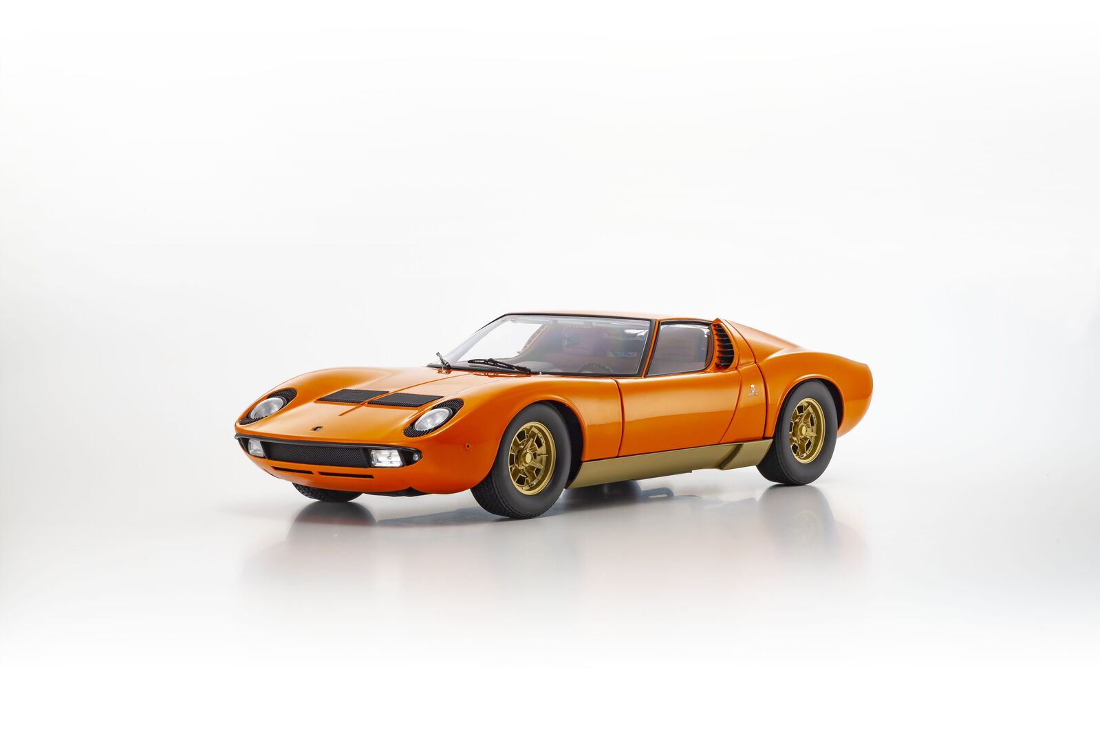 Kyosho Original 1/12 Lamborghini Miura P400 (Orange) Diecast Model Car