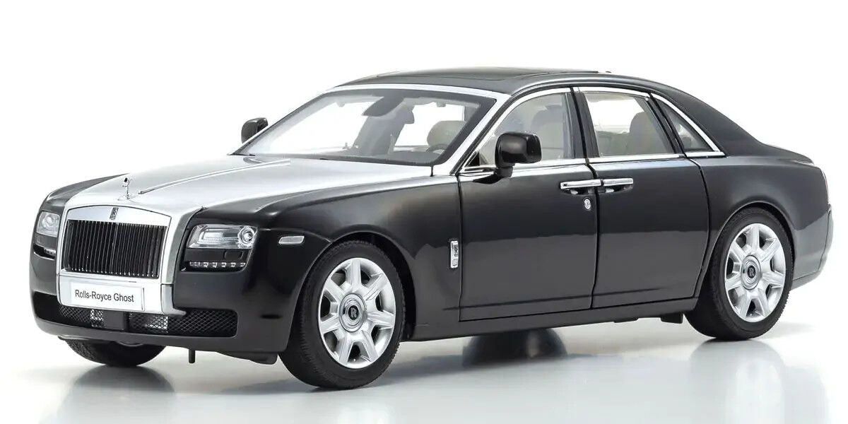 Kyosho 1/18 Rolls-Royce Ghost (Black/Silver) Diecast Model Car