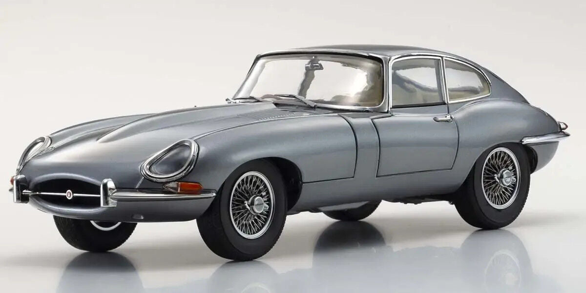 Kyosho 1/18 Jaguar E-type (Gun Metallic) Diecast Model Car