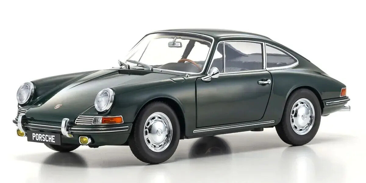 Kyosho 1/18 Porsche 911 (901) 1964 Irish Green Diecast Model Car