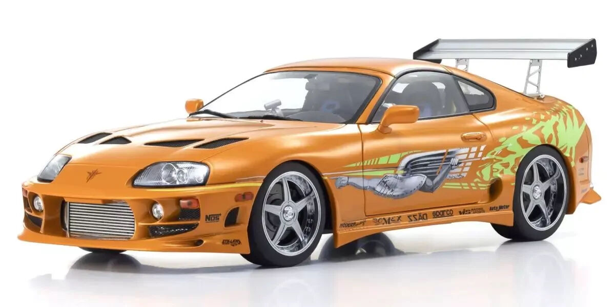 Kyosho 1/18 Toyota Supra Turbo "Fast & Furious" (Orange Pearl) Diecast Model Car