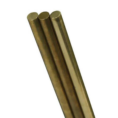 K&S Brass Rod 1 x 1000mm (4 Packs of 5 Rods)