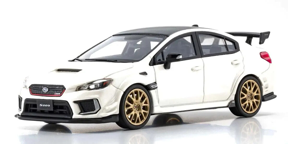 Kyosho 1/43 Subaru S209 (White) [Limited 400pcs] Resin Model Car