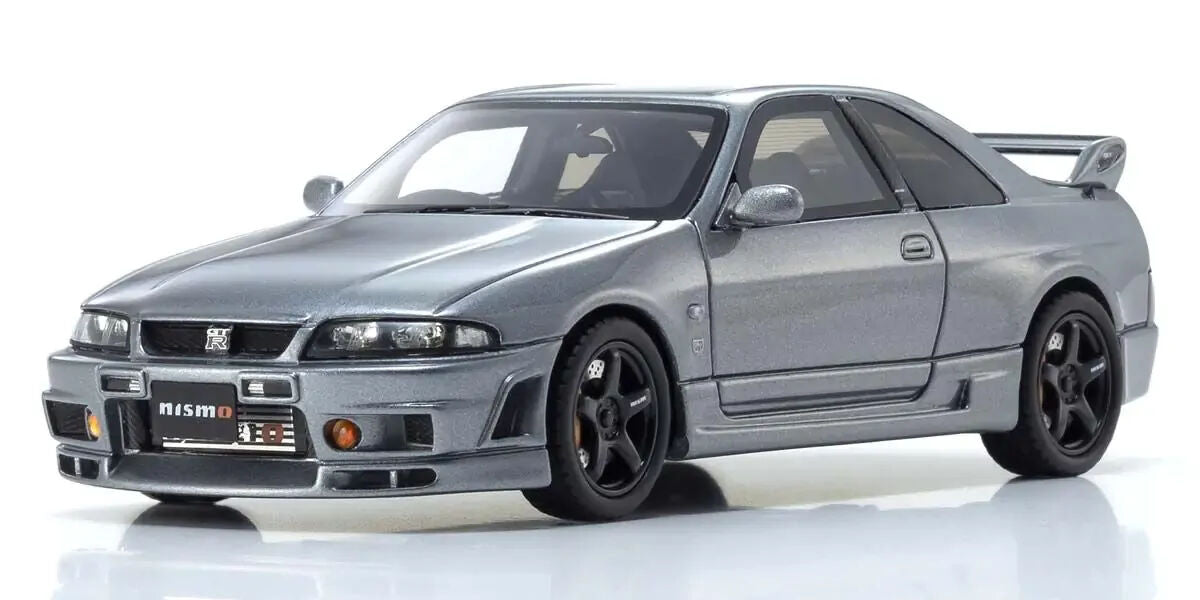 Kyosho 1/43 Nissan Skyline GT-R NISMO Grand touring (R33) Gray metallic Resin Model Car