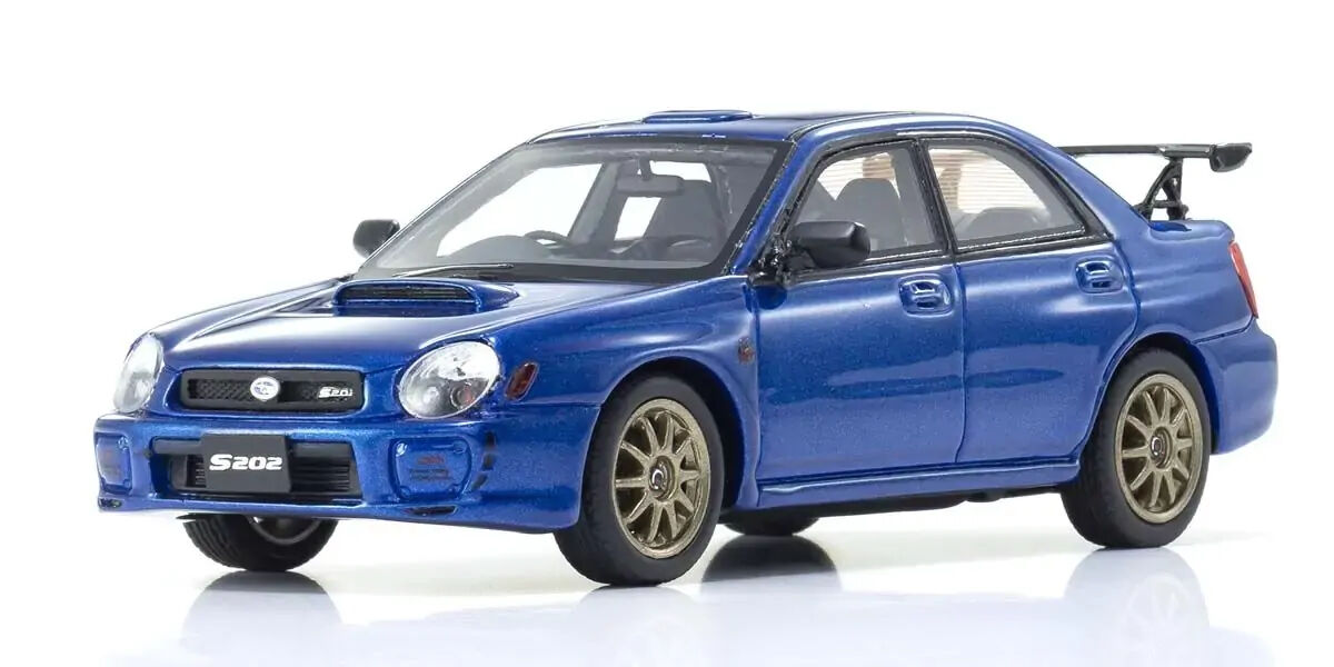 Kyosho 1/43 SUBARU Impreza S202 Blue Resin Model Car