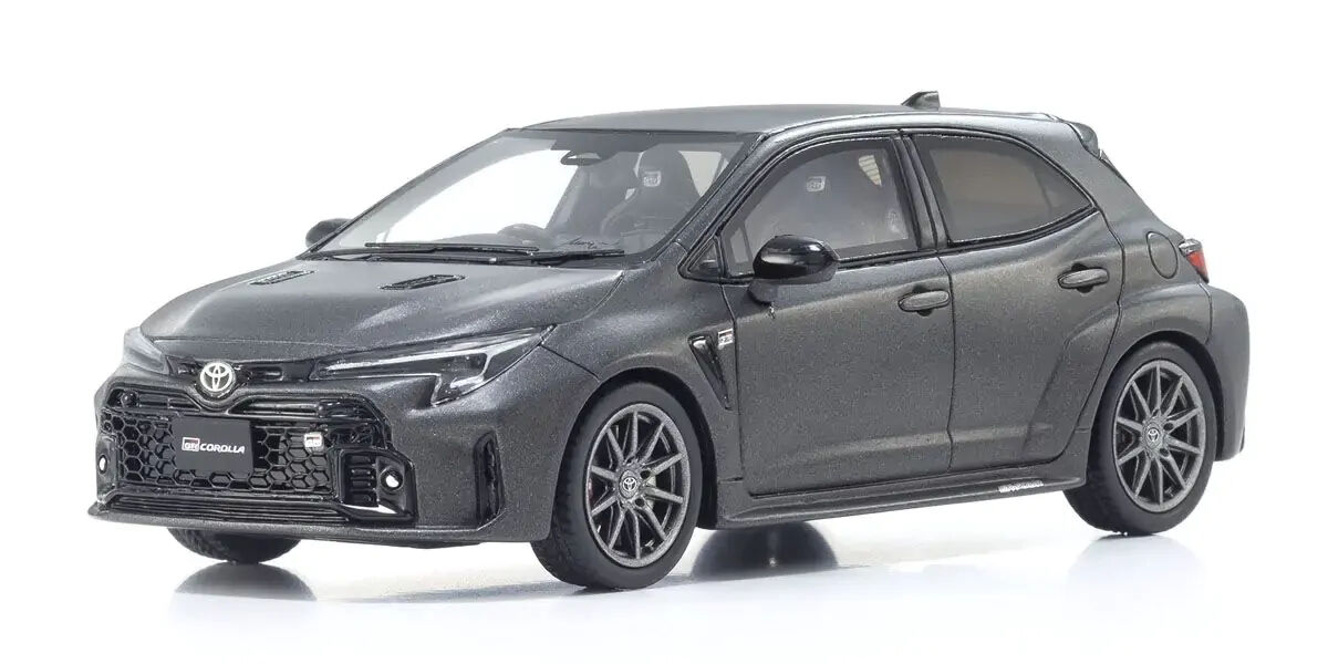 Kyosho 1/43 Toyota GR Corolla MORIZO Edition Gray Resin Model Car