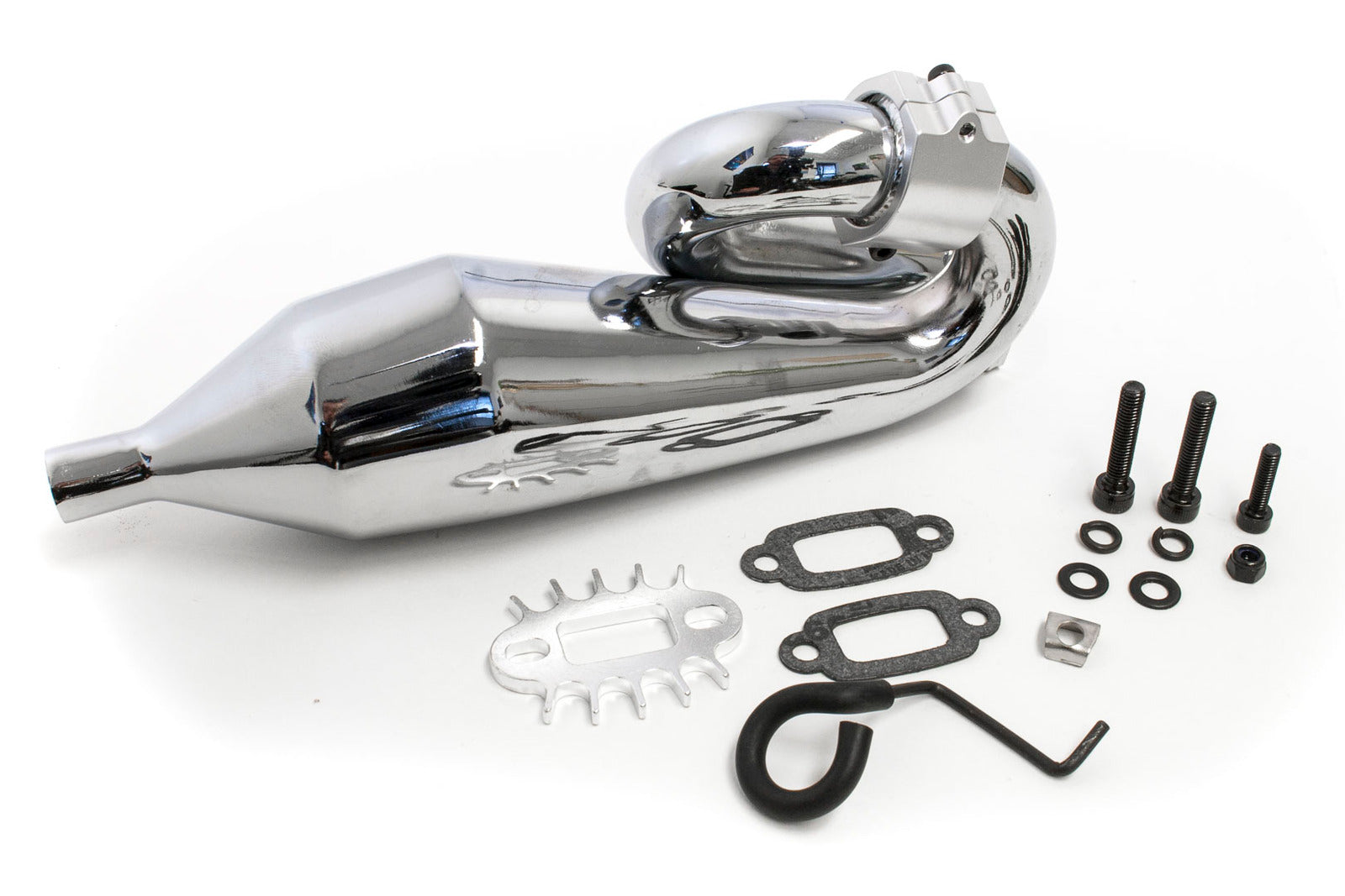 KSRC85050-1 Tuned Pipe Set, Rear Mount with CNC Clamp. Rovan