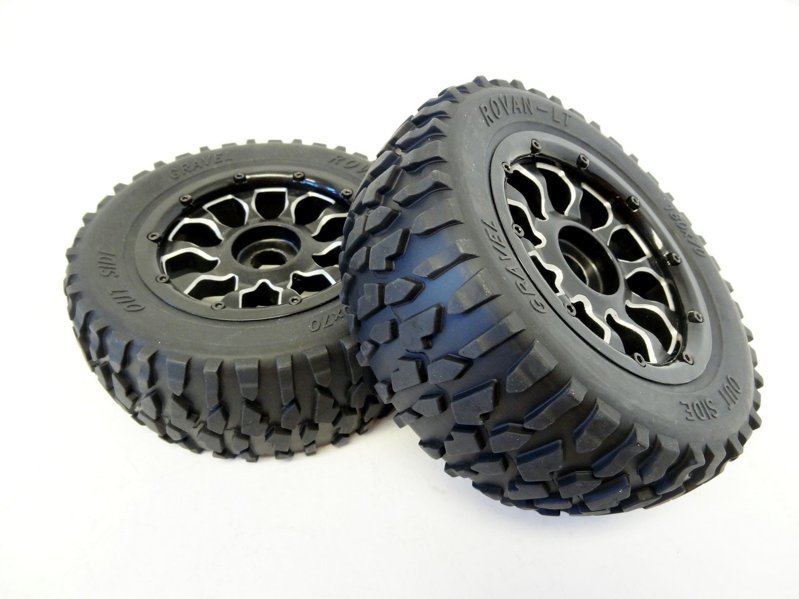 KSRC85066 Rovan  Baja 5T/5SC, Losi 5T Alloy Wheels & Tyres, Set of 4 Rovan