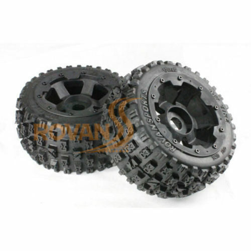 KSRC85079 Baja 5B Rear Knobby Tyre And Rim Large Tread Rovan