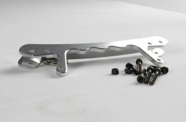 KSRC95104 CNC Silver Alloy Rear Shock Cross Brace 5B/5T/5SC Rovan