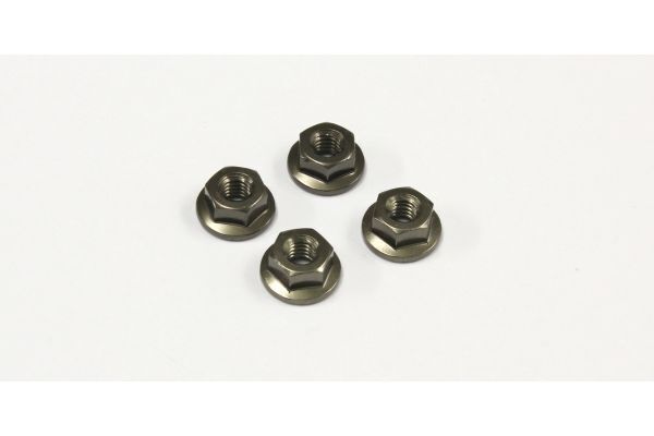 KYO-1-N4045FA-GM Kyosho Nut(M4x4.5)Flanged (Aluminum/Gunmetal/4p