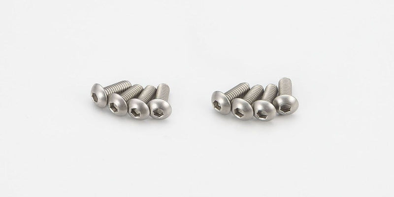 KYO-1-S13008HT Kyosho Button Screw (Hex/Titanium/M3x8/8pcs)