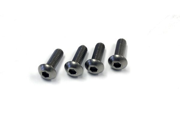 KYO-1-S14012HT Kyosho Button Screw(Hex/Titanium/M4x12/4pcs)