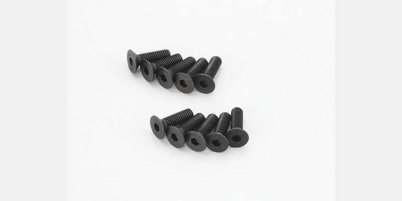 KYO-1-S33010H Kyosho Flat Head Screw(Hex/M3x10/10pcs)