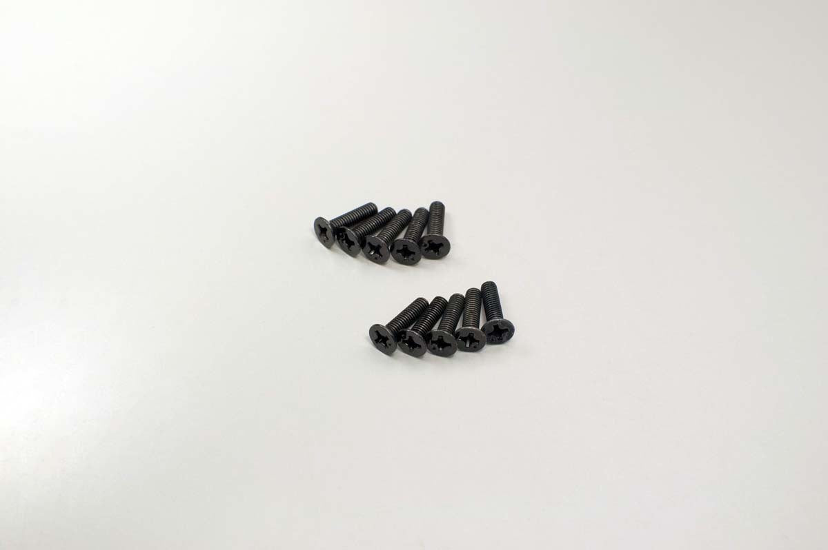 KYO-1-S33012 Kyosho Flat Head Screw(M3x12/10pcs) Kyosho